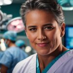 An experienced Plastic Surgeon in the Operating Room Surrounded by Staff